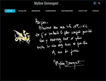Tablet Screenshot of mylene-demongeot.fr